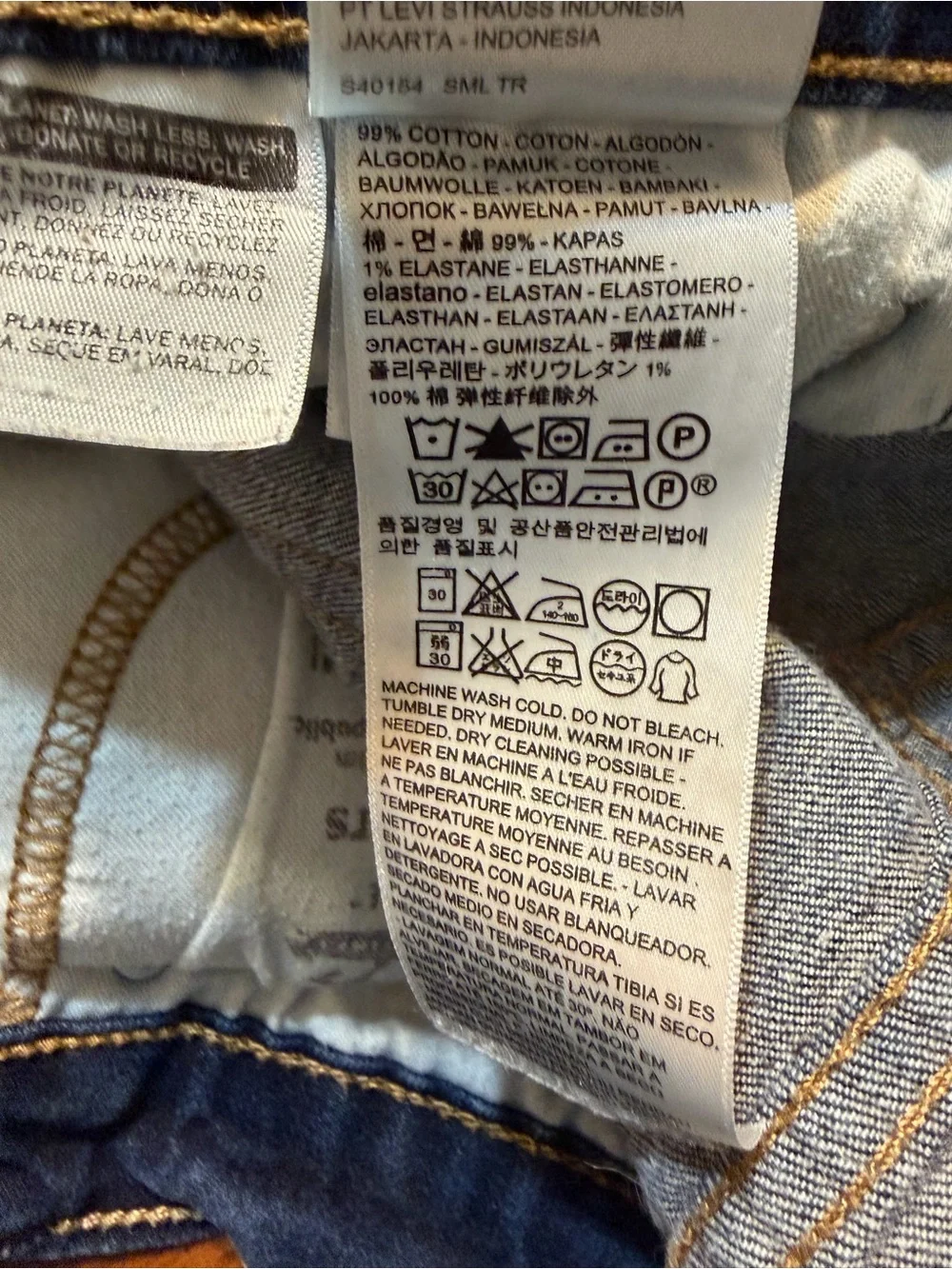 Levi 511 jeans.  Men’s size 32×29.  511=slim fit jeans.